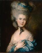 Thomas Gainsborough Woman in Blue (mk08) oil painting artist